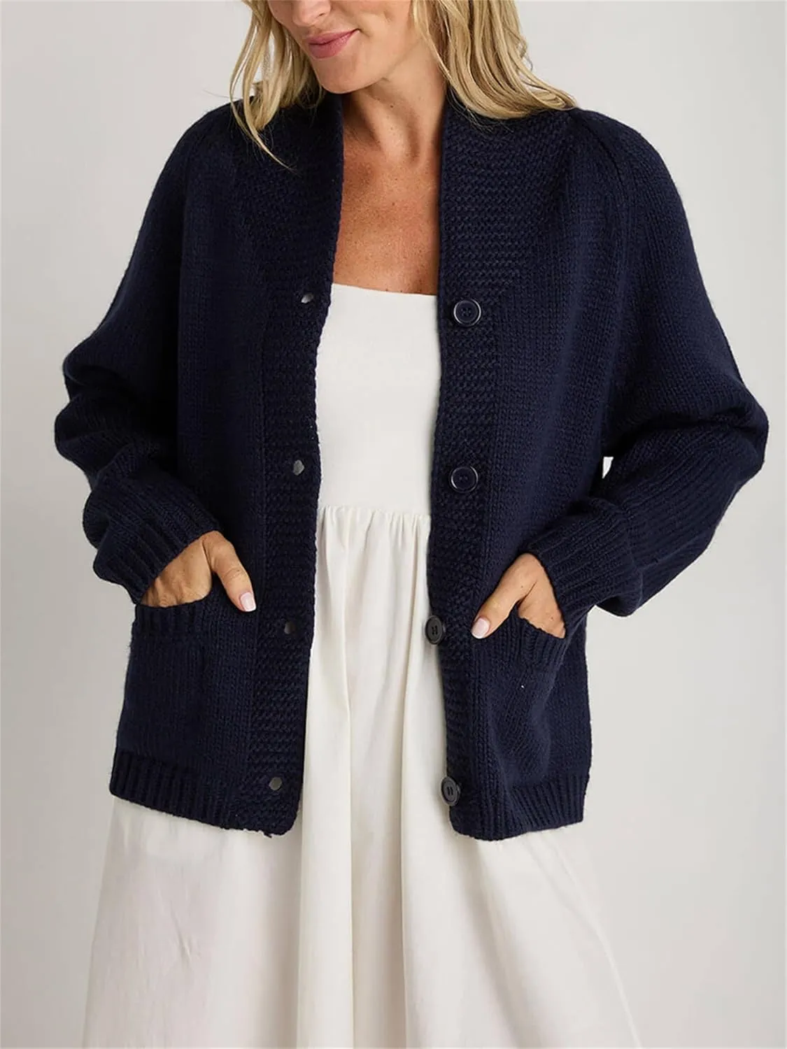 Lobster Knit Sweater Cardigan for Women Y2K Chunky Button Down Sweater Coat Vintage Lightweight Knitwear Cardigans