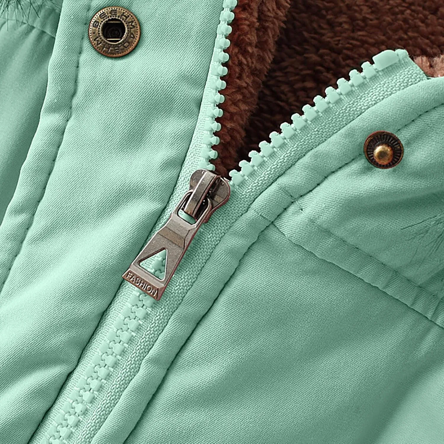 maisdgop Womens Winter Coats Mid Length Sherpa Lined Warm Heavy Jackets Thickened Windproof Outerwear With Fur Hood