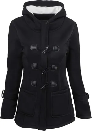 maisdgop Womens Winter Coats Mid Length Sherpa Lined Warm Heavy Jackets Thickened Windproof Outerwear With Fur Hood