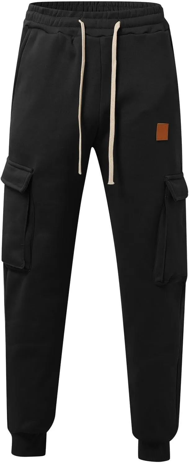 Men's BDU Casual Military Pants Cotton Pocket Multi Color Large Sanitary Pants Elastic Waist Drawstring Joggers