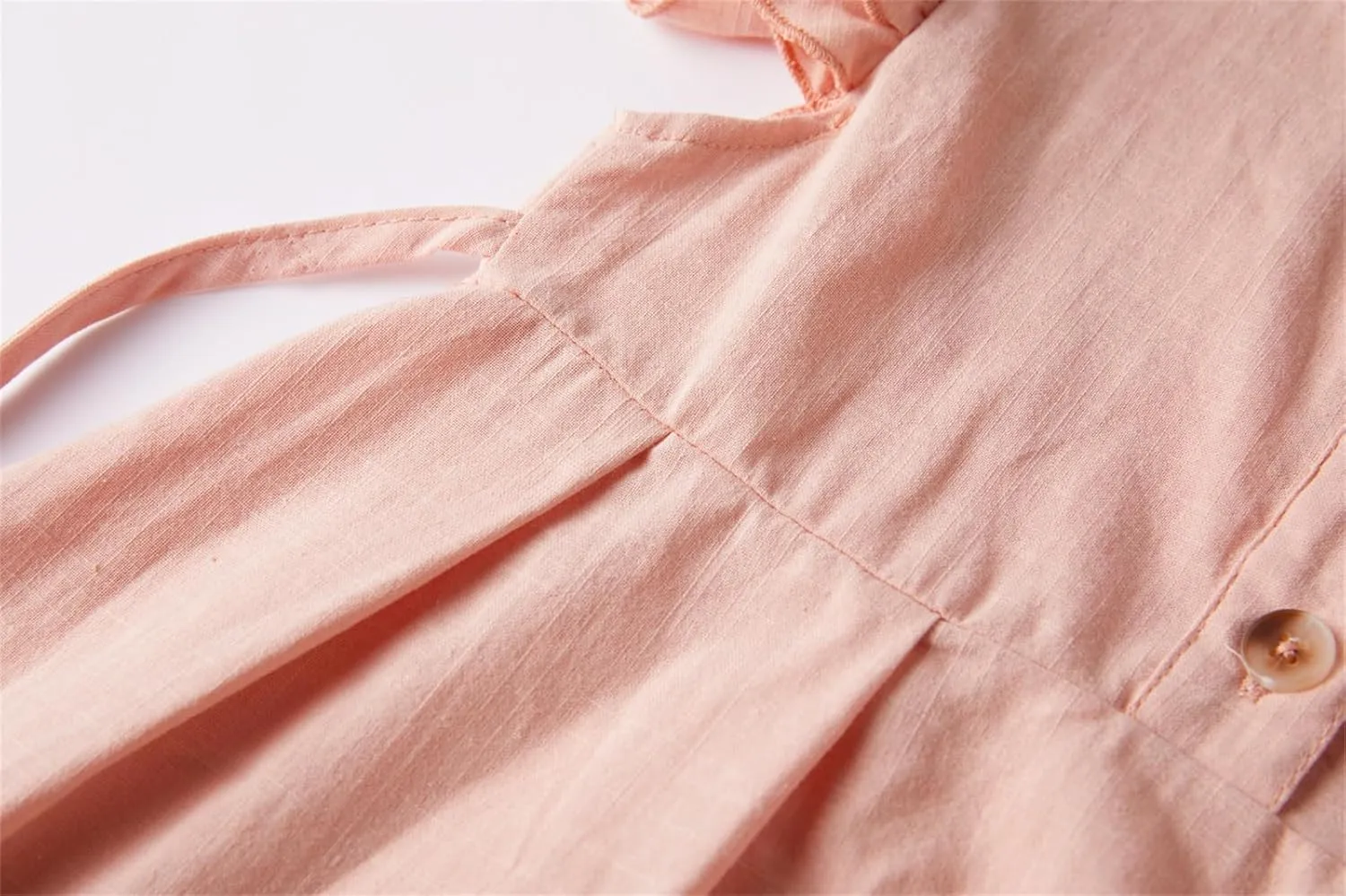 Niyage Girls Flutter Sleeve Dress Toddler Elegant Ruffle Button Down Casual Dresses