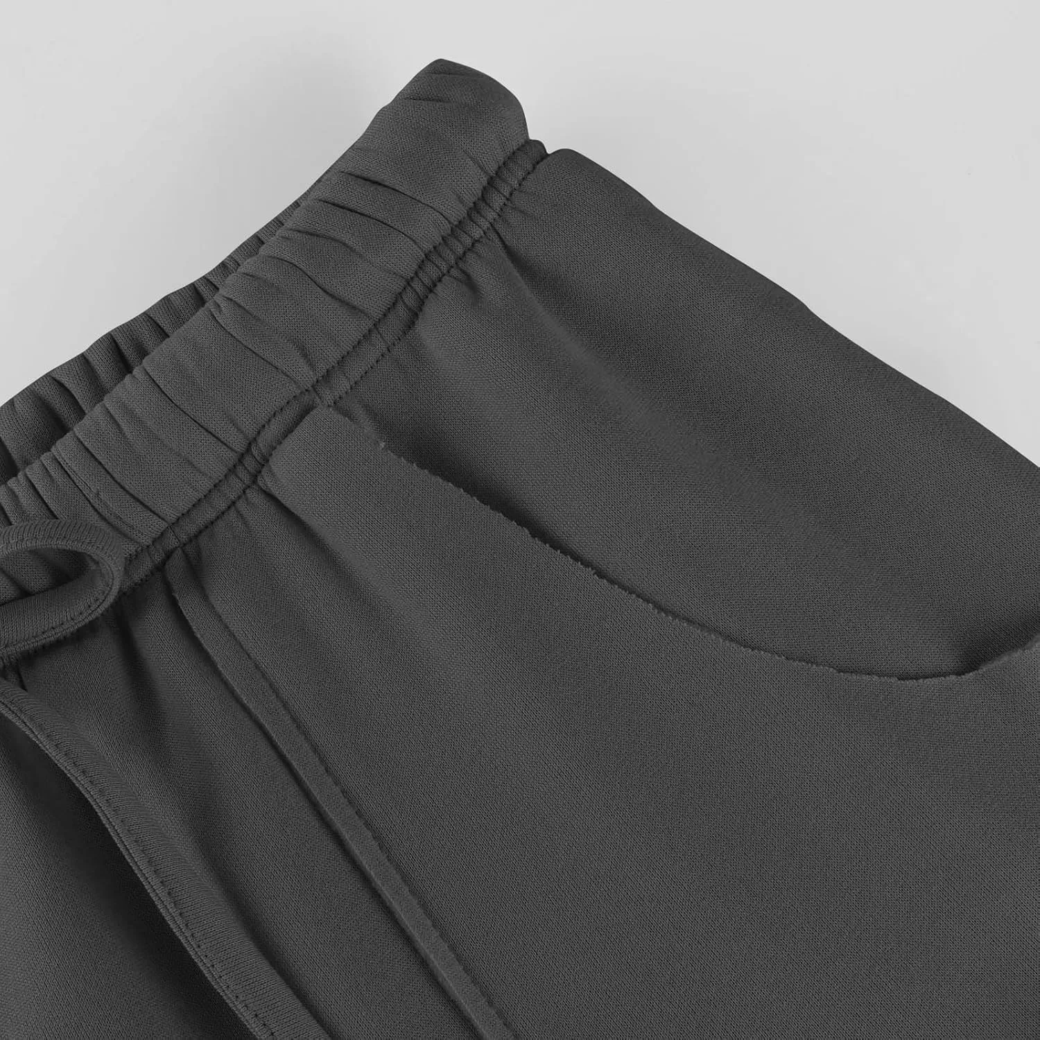 Petite Sweatpants for Women Petite Length Jogger Sweatpants Baggy Fleece Drawstring High Waisted Sweatpants w/Pockets