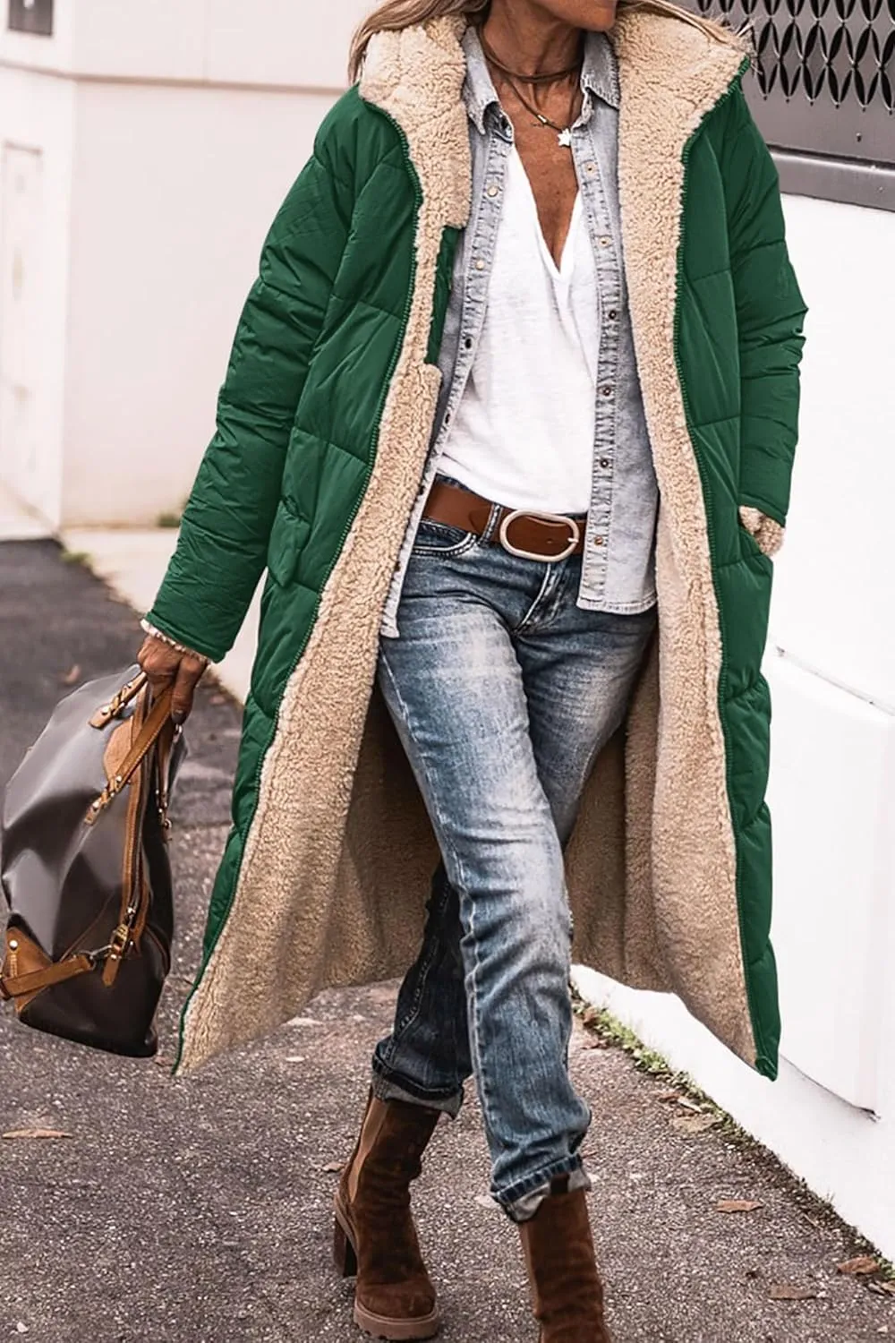 PRETTYGARDEN Women's 2025 Winter Fashion Clothes Oversized Shearling Fleece Long Coats Jackets