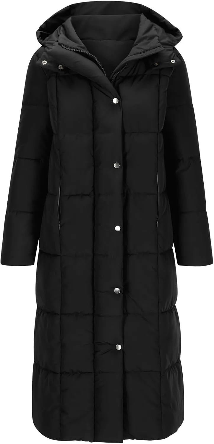 Puffer Coat Women Winter Heavyweight Down Jackets Warm Quilted Overcoats Thicken Down Jackets Casual Full Zip Outwear