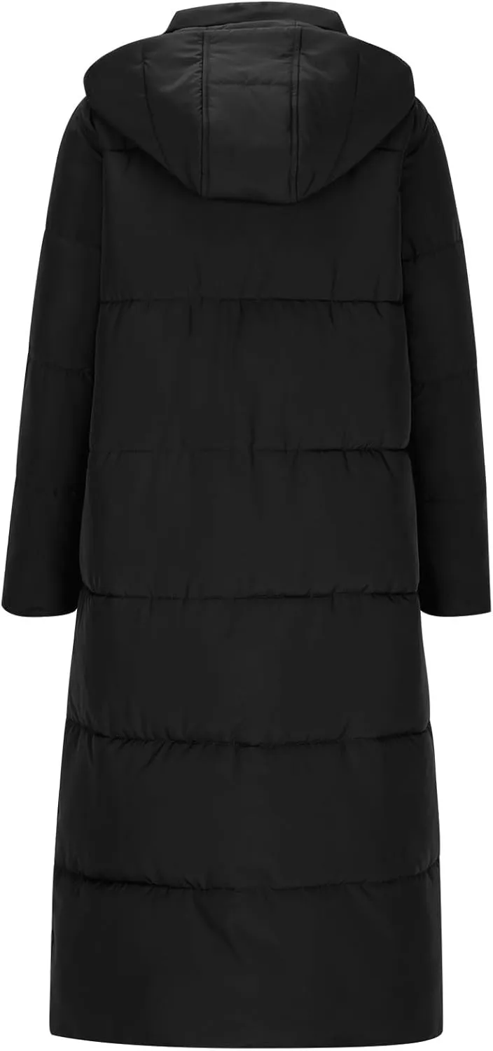 Puffer Coat Women Winter Heavyweight Down Jackets Warm Quilted Overcoats Thicken Down Jackets Casual Full Zip Outwear