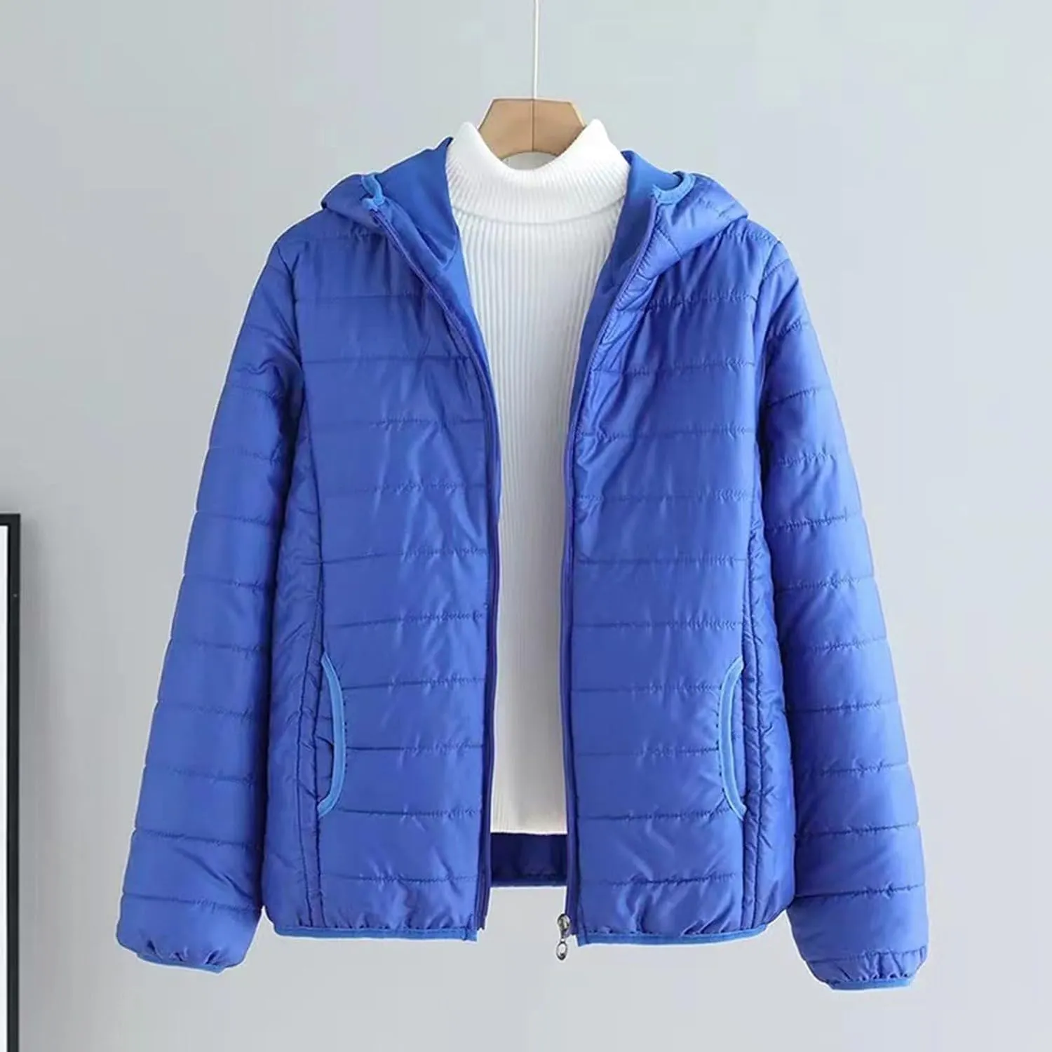 Puffer Jackets for Women Packable Down Jacket Lightweight Quilted Coat Long Puffer Coat with Pockets Winter Clothes
