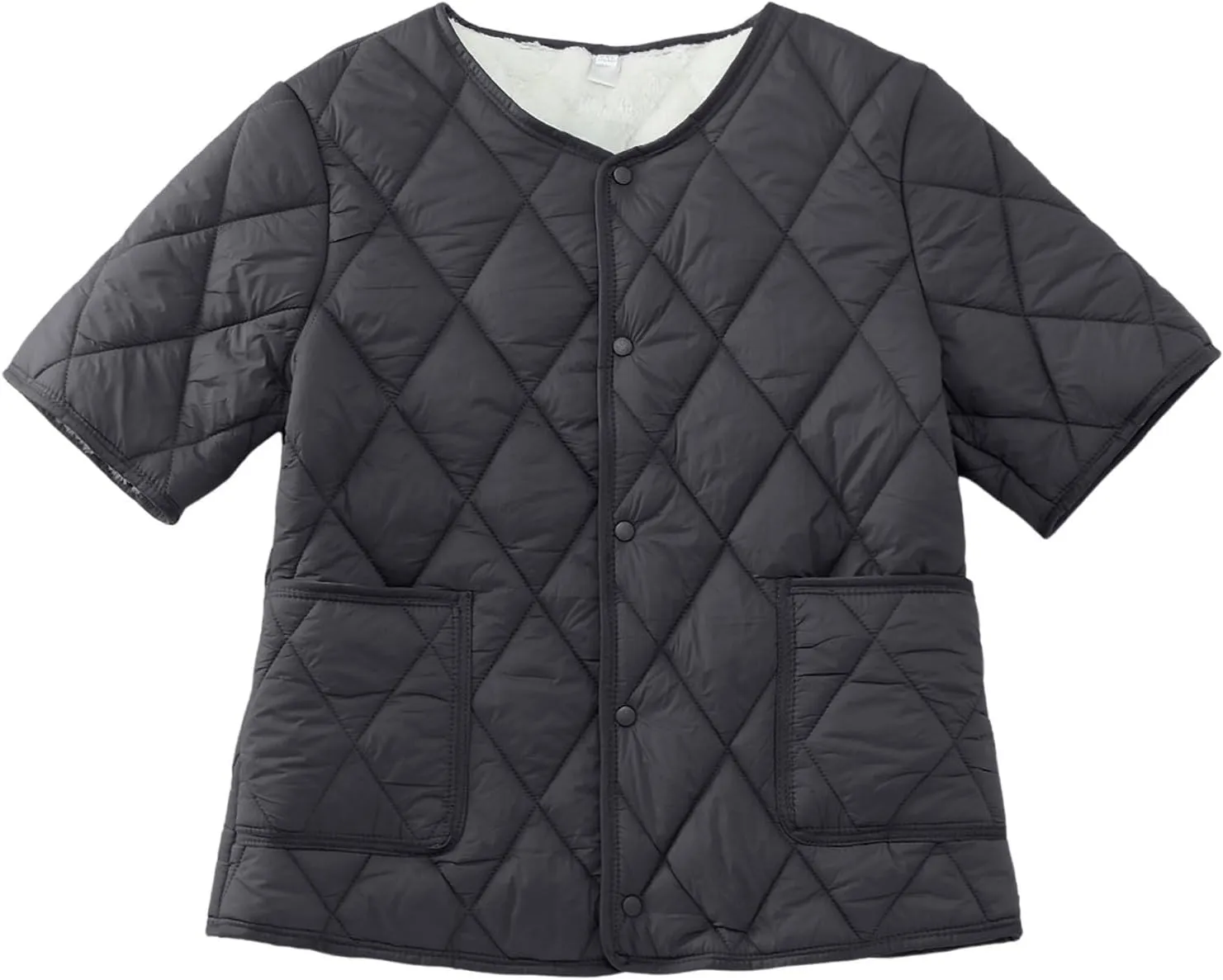 Quilted Jackets for Women Lightweight Petite Puffer Down Jacket Parkas Fleece Sherpa Button Short Sleeve Winter Coat