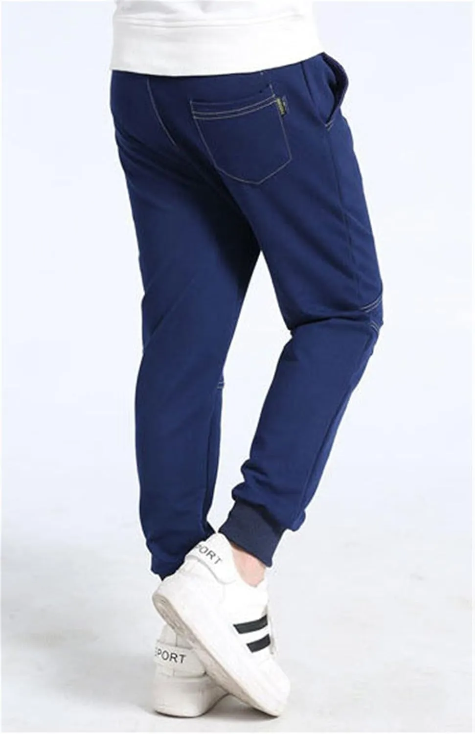 Rysly Boys Cotton Sweatpants Kids Casual Jogger Pants Tapered Ankle Pants