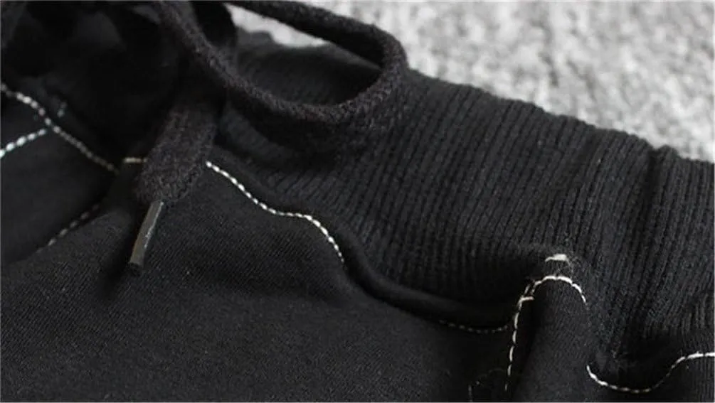 Rysly Boys Cotton Sweatpants Kids Casual Jogger Pants Tapered Ankle Pants