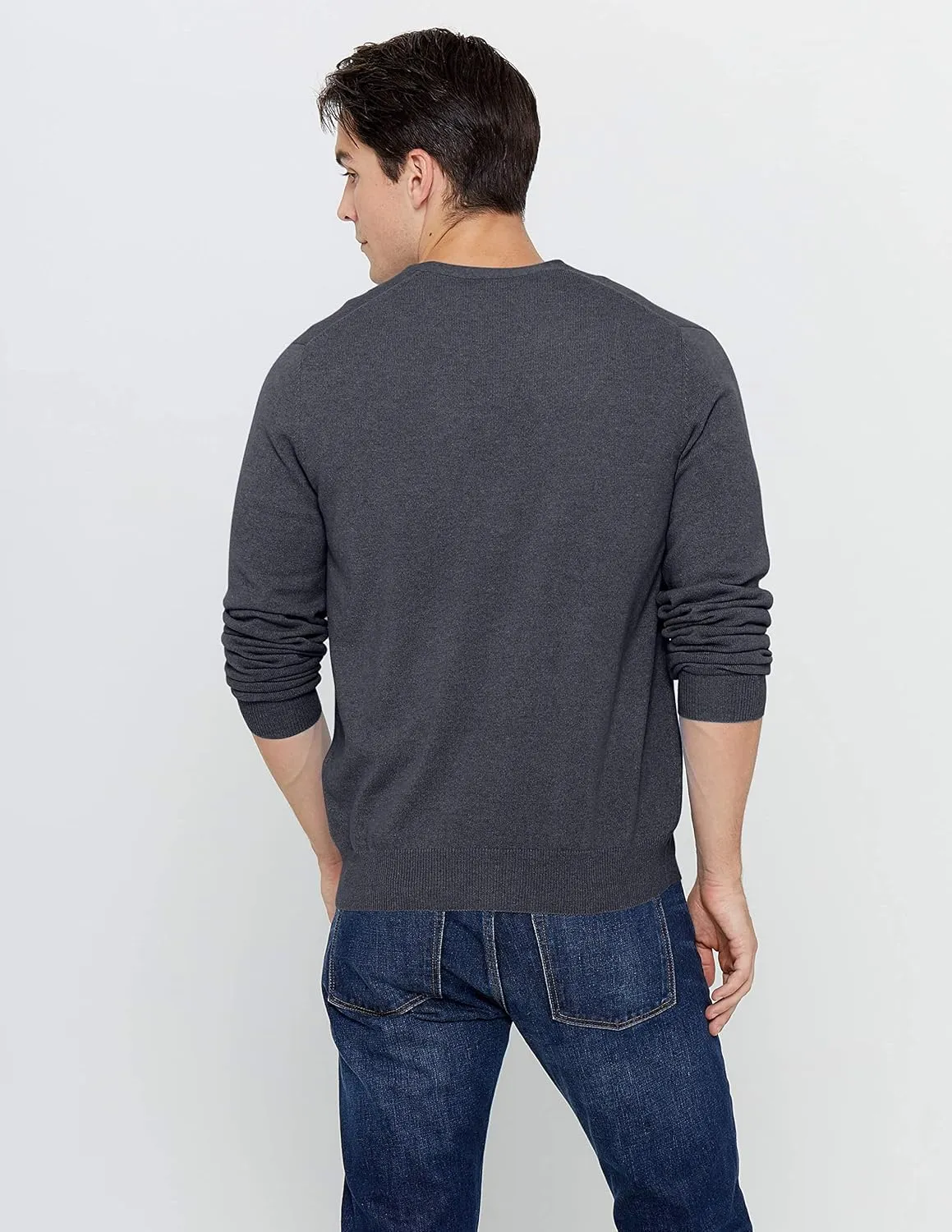 State Cashmere Men's 100% Pure Cashmere Button Front Long Sleeve Cardigan Sweater