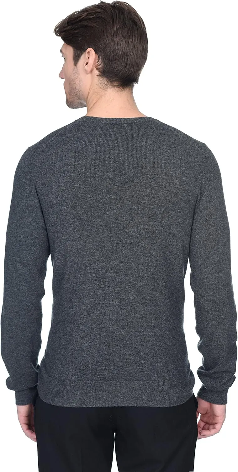 State Fusio Basic V-Neck Sweater Merino Wool Long Sleeve Pullover for Men - Made with 100% Merino Wool