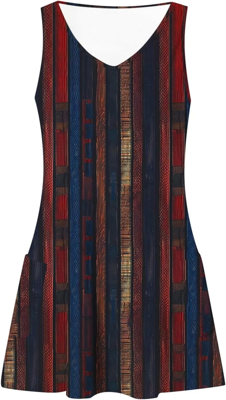 Summer Dresses for Women 2025 Beach Vacation Sundresses Plus Size Hawaiian Dresses Floral Print Boho Tank Dress