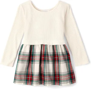 The Children's Place Baby Girls' and Toddler Long Sleeve Casual Dresses