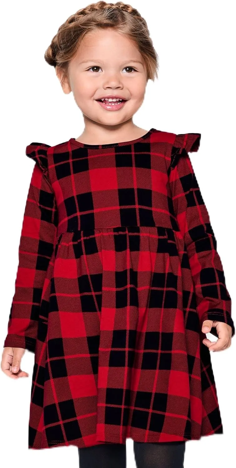 The Children's Place Baby Girls' and Toddler Long Sleeve Casual Dresses