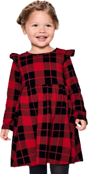 The Children's Place Baby Girls' and Toddler Long Sleeve Casual Dresses