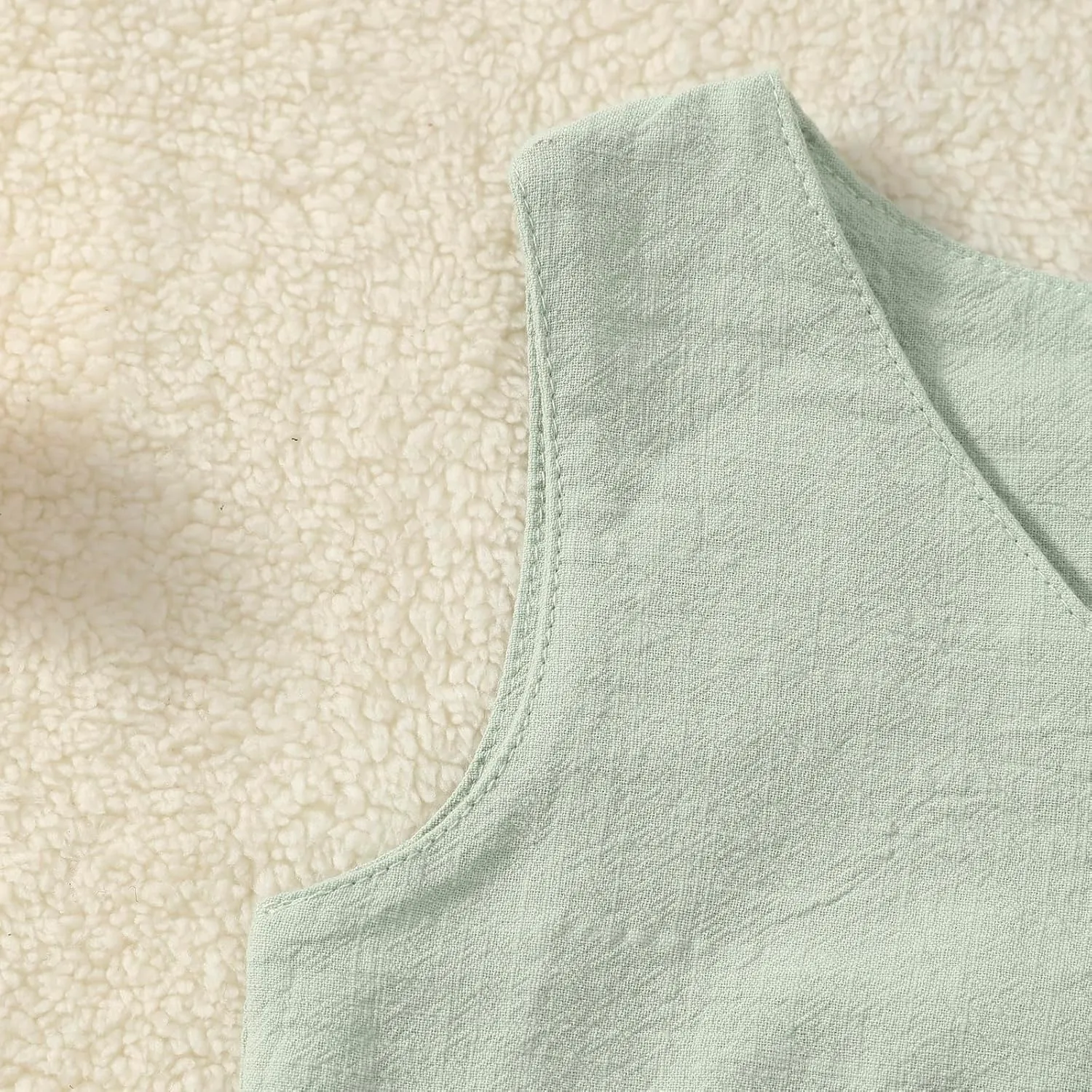 TIMOGG Toddler Girl Dress Summer Sleeveless Linen Cotton Dress Bow Kids Casual Dresses Clothes