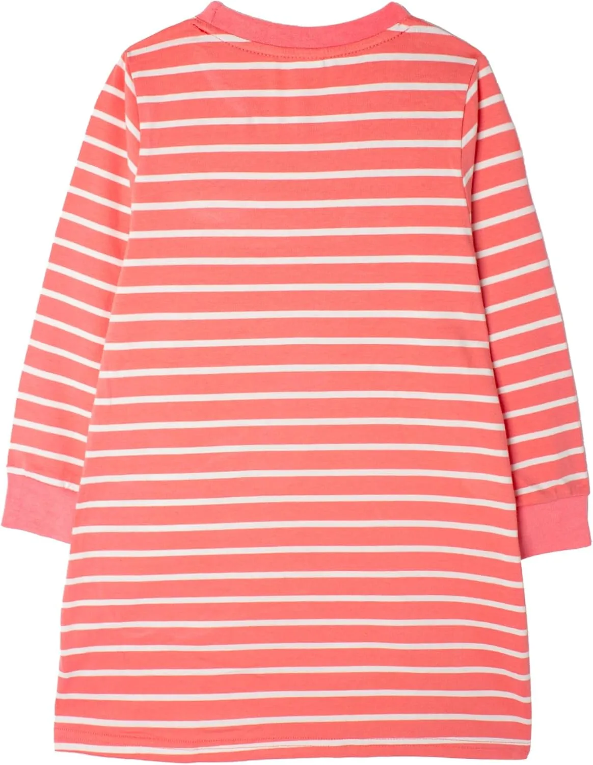 Toddler Girl Cotton Long Sleeve Casual Halloween Christmas Cartoon Tunic Playwear Basic Striped Jersey Dresses