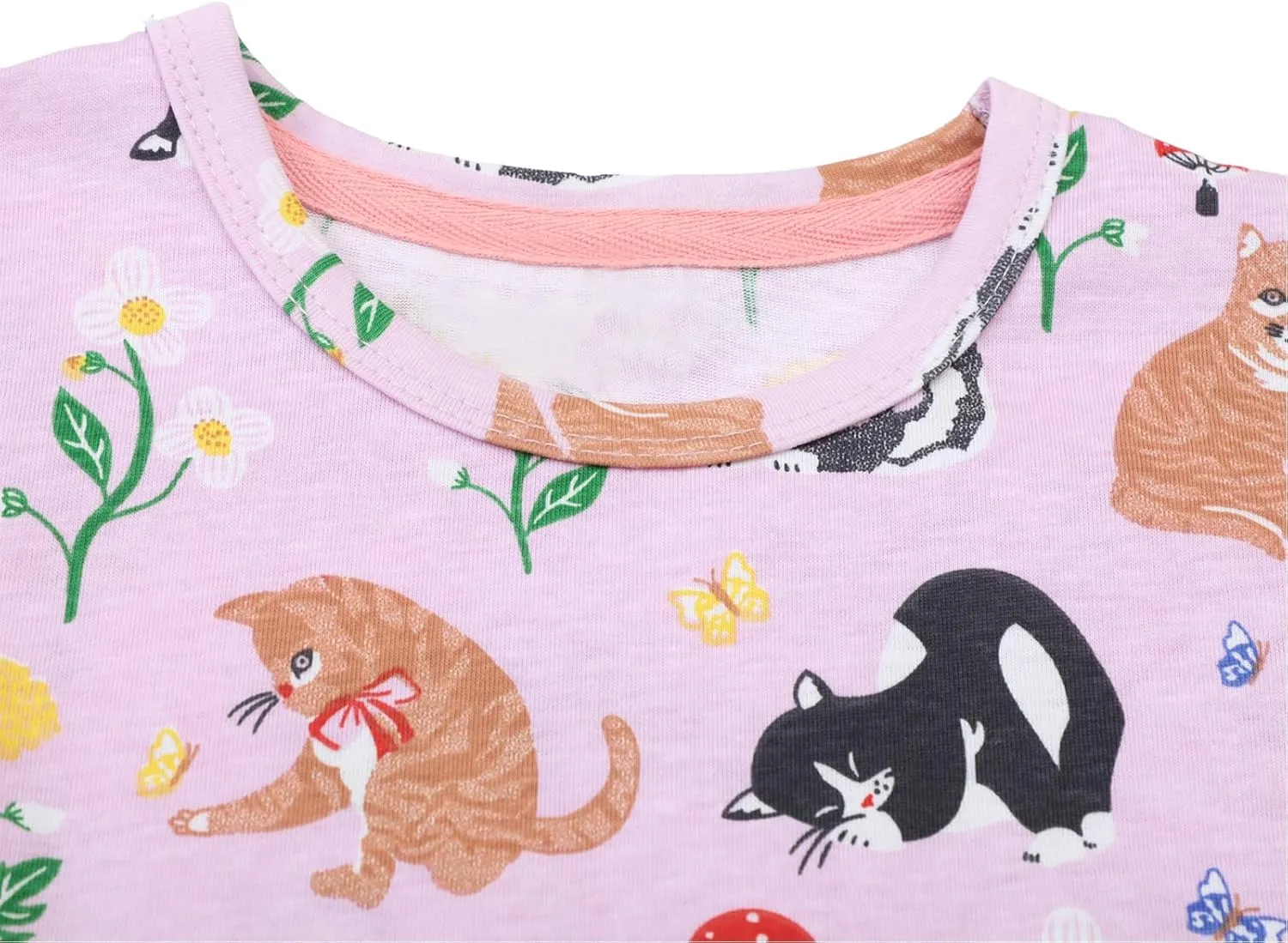 Toddler Girl Summer Dress Little Girls Cotton Short Sleeve Dresses Casual Midi Sundress for Kids 2-7 Years