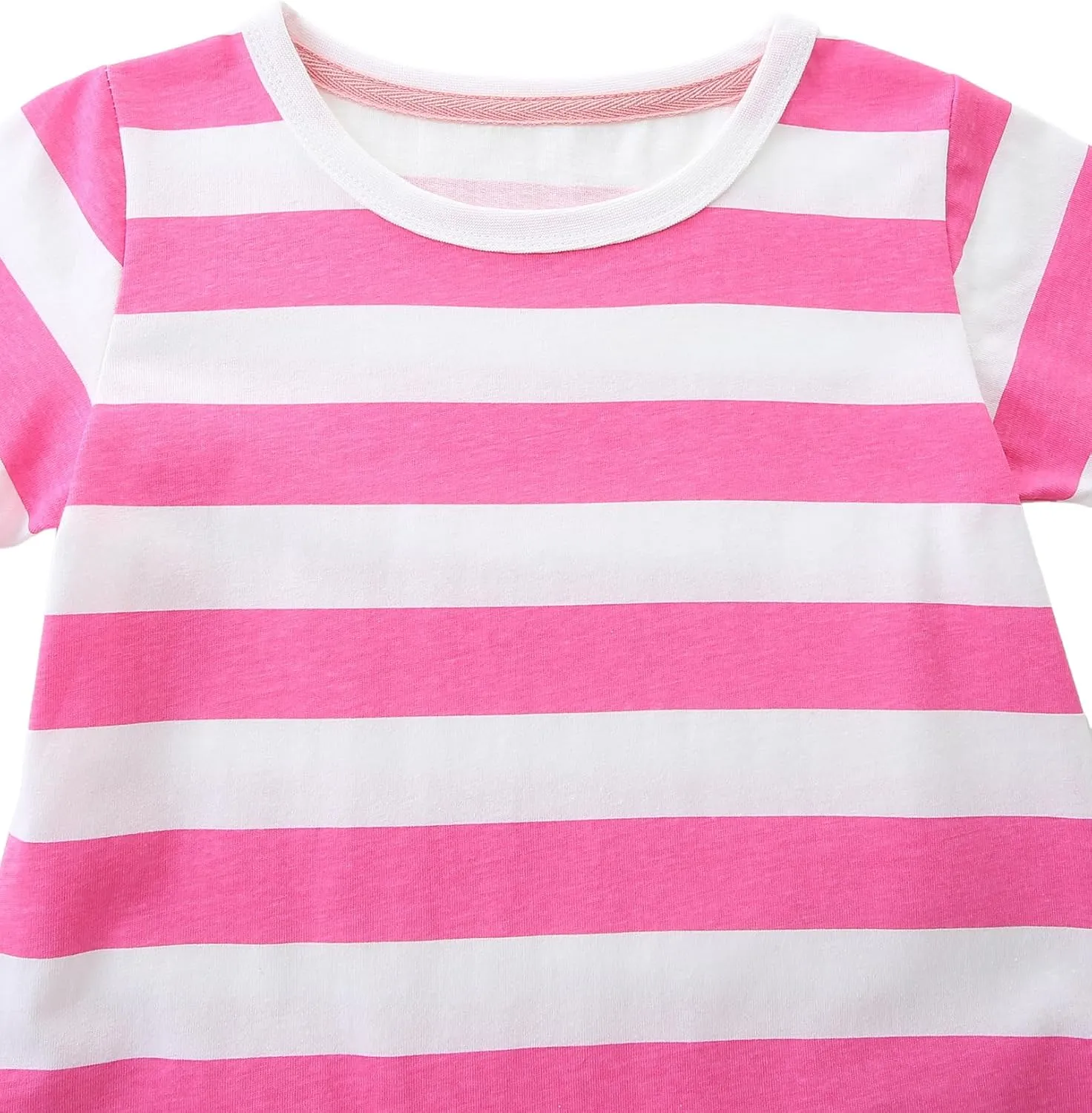 Toddler Girl Summer Dress Little Girls Cotton Short Sleeve Dresses Casual Midi Sundress for Kids 2-7 Years