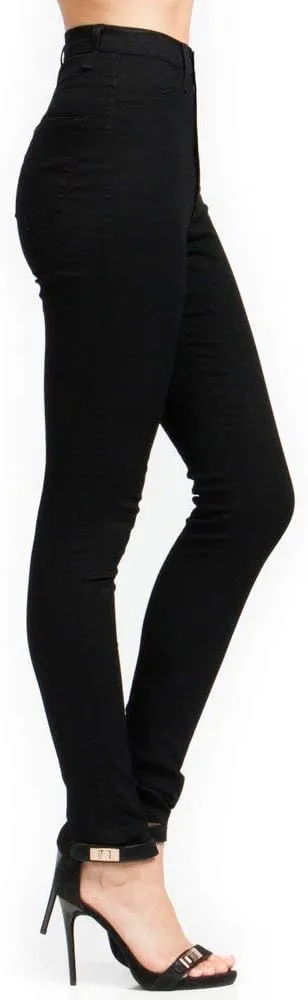 Vibrant Women’s Denim Skinny Jeans – Super Stretch High Waisted Classic Casual Slim Fit Pants