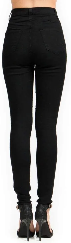 Vibrant Women’s Denim Skinny Jeans – Super Stretch High Waisted Classic Casual Slim Fit Pants