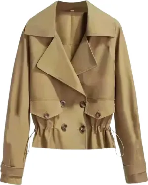 Windproof Classic Hooded Coat Outwear Womens Elegant Windbreaker Wild Winter Women'S Womens Oversized Long Trench