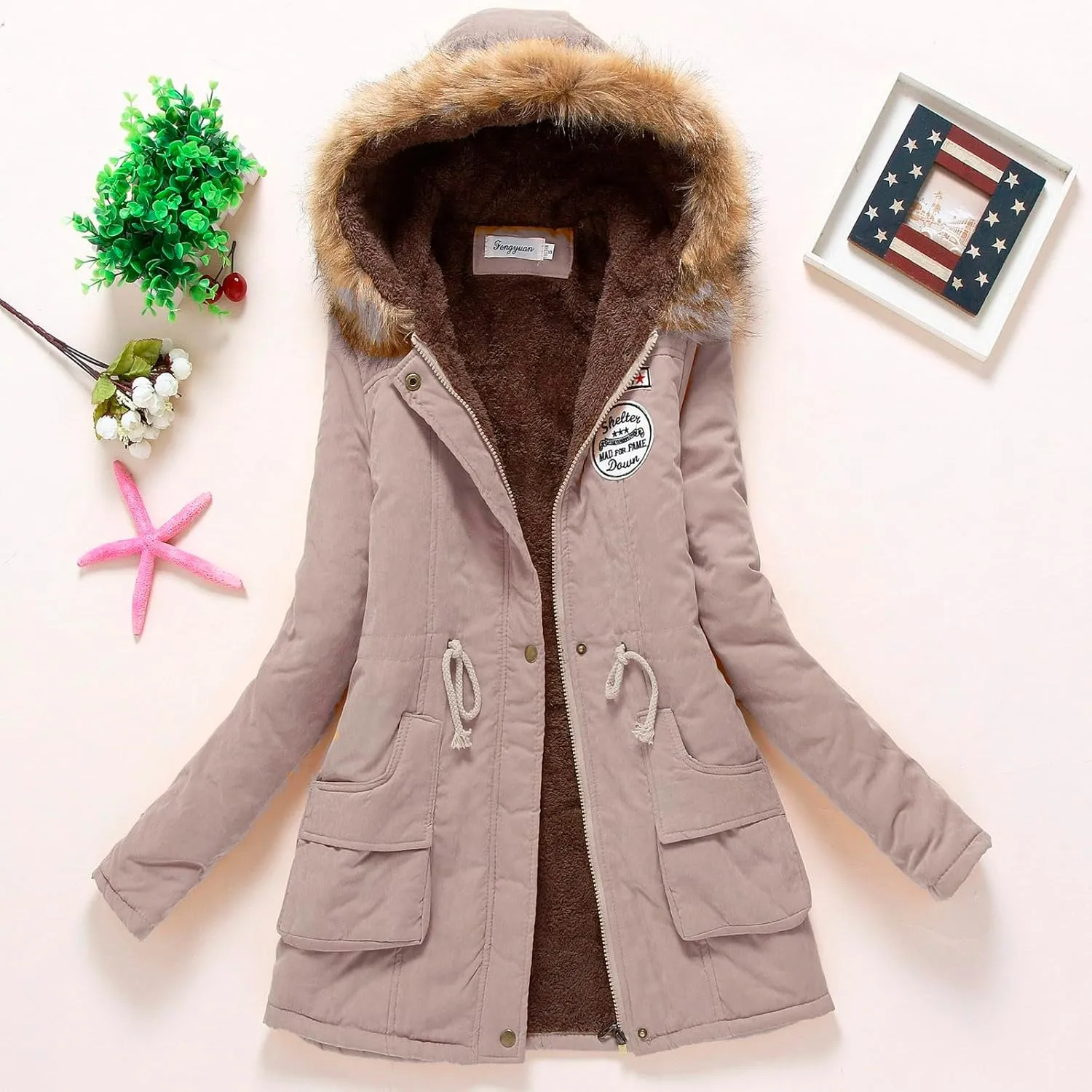Winter Coats for Women Plus Size Quilted Puffer Down Jacket Warm Heavy Jackets Thickened Windproof Outerwear Fashion