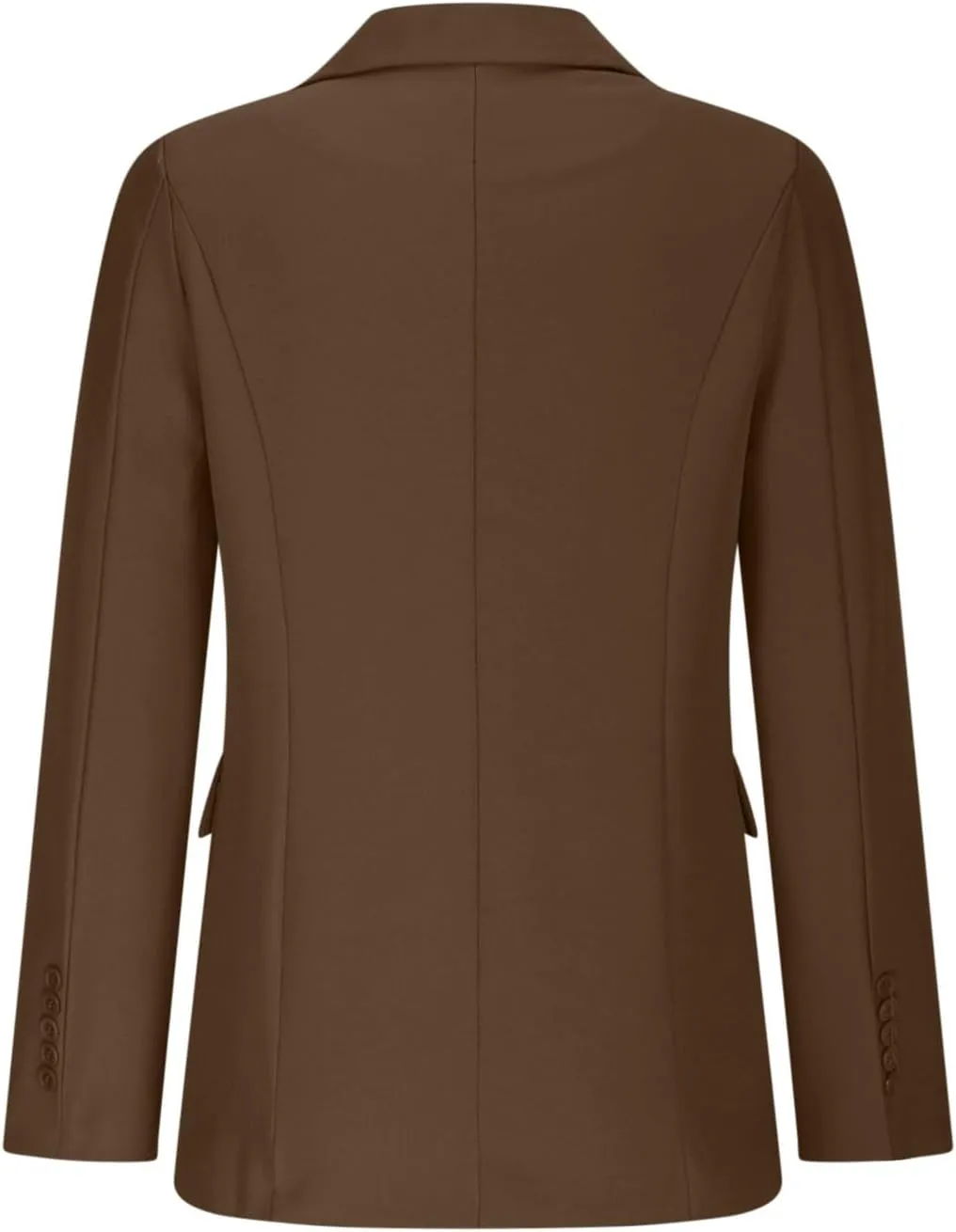 Women Business Casual Blazer with Lined,Professional Work Suit Jacket with Pockets，Long Sleeve Button Open Front