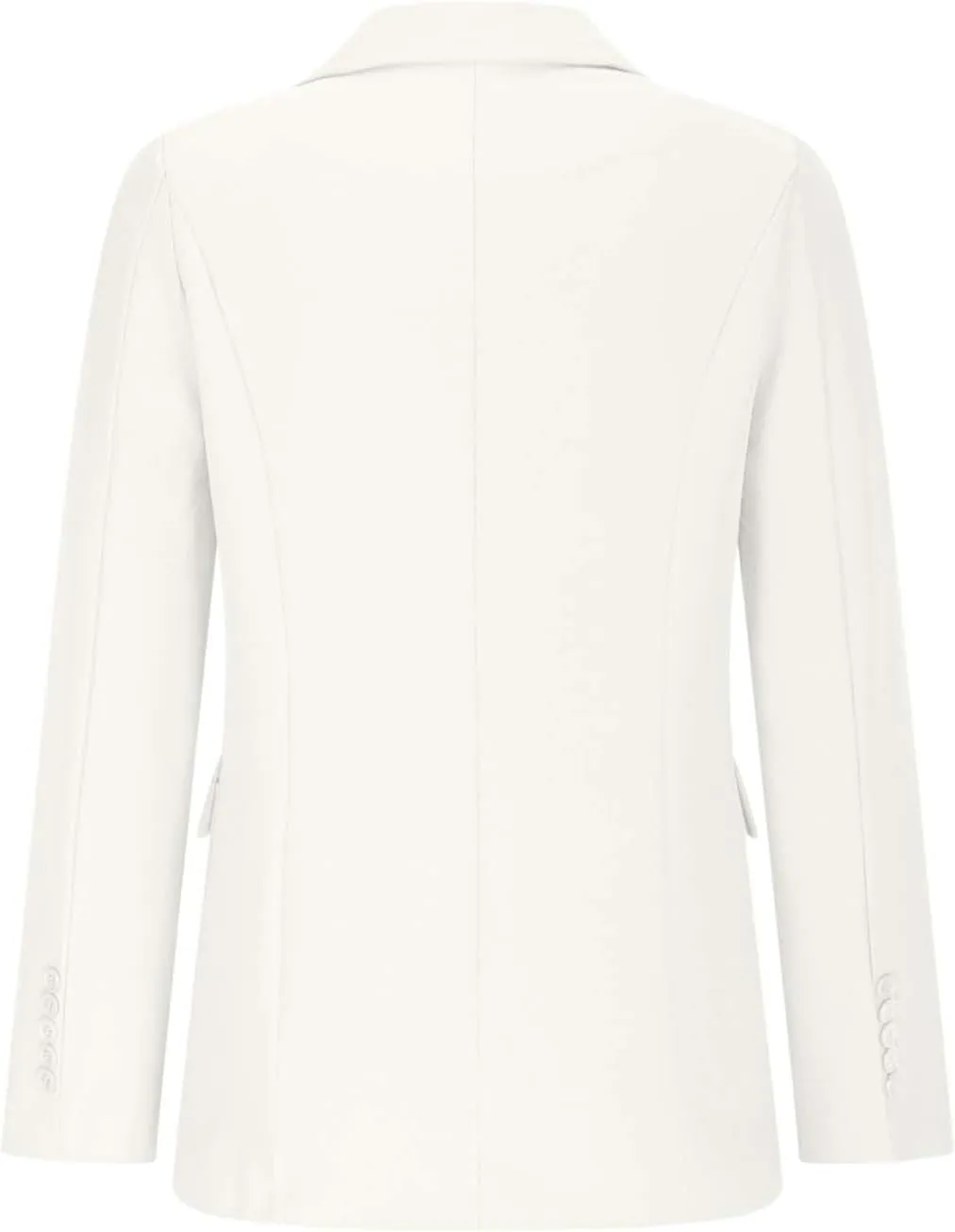 Women Business Casual Blazer with Lined,Professional Work Suit Jacket with Pockets，Long Sleeve Button Open Front