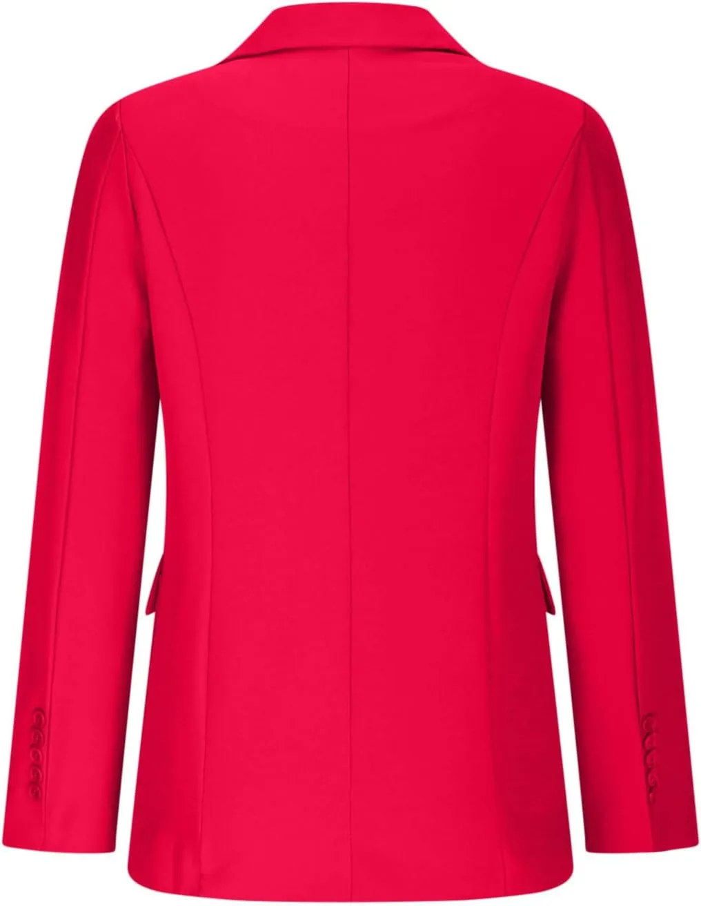 Women Business Casual Blazer with Lined,Professional Work Suit Jacket with Pockets，Long Sleeve Button Open Front