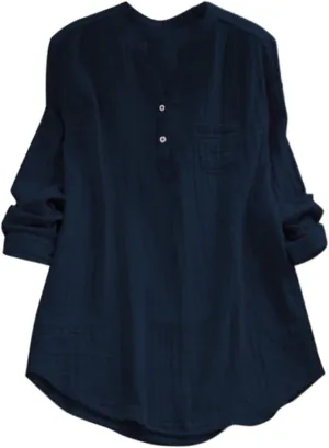 Women Short Sleeve Linen Shirt Casual Crewneck Soft T-Shirt Floral Loose Fit Summer Tee Shirts