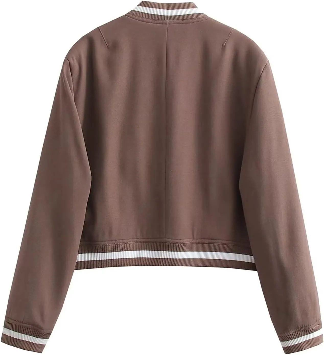 Women's Baseball Jackets 2024 Spring Casual Varsity Velvet Short Coats Outwear