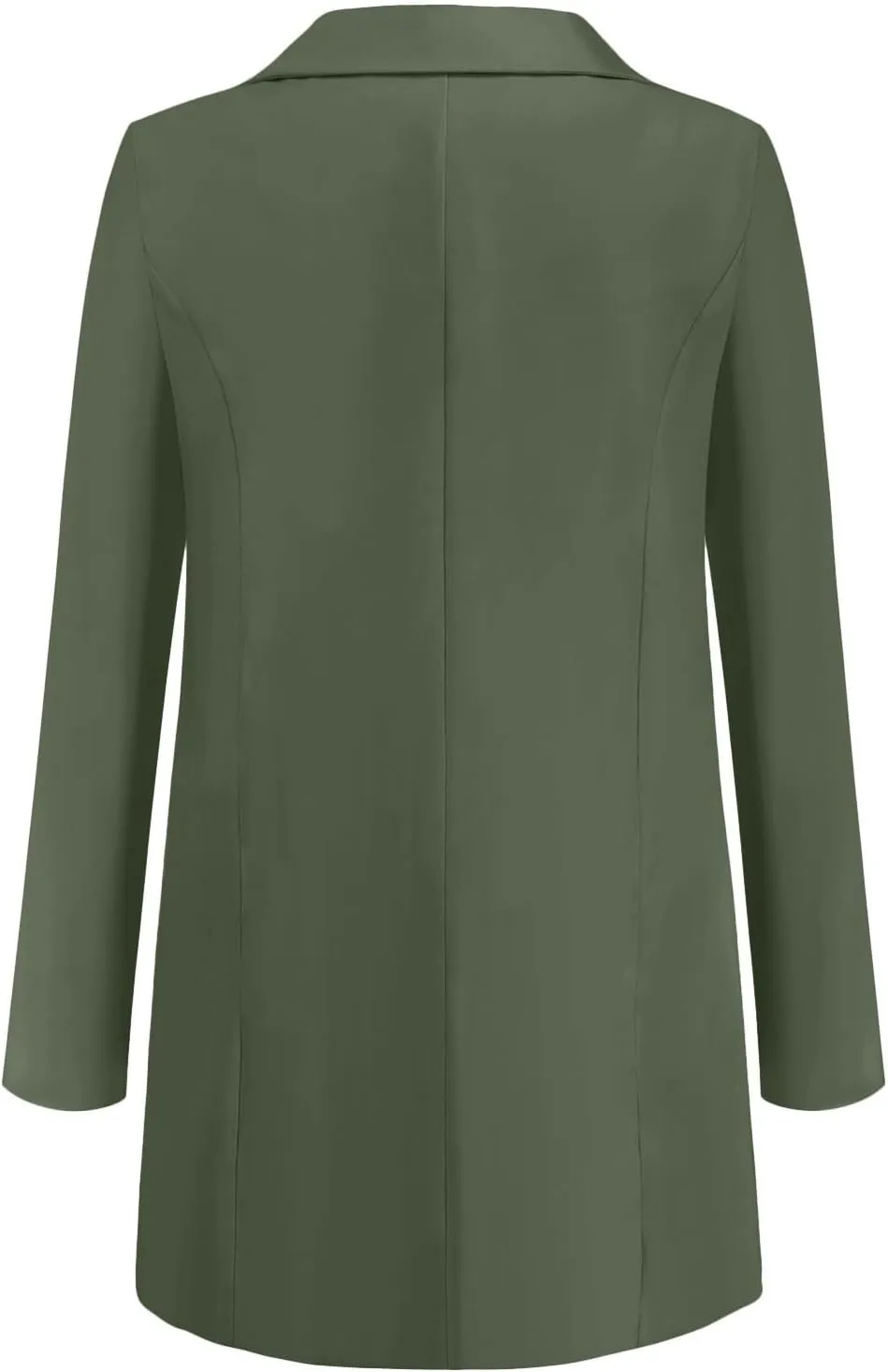 Womens Blazers 2024 Fall Bussiness,Casual Long Sleeve Button Open Front Suit Jackets, Work Clothes with Pockets