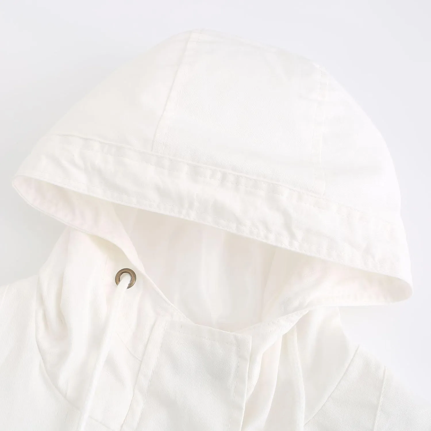 Women's Ligtweight Jackets Utility Slim Fit Zip Up Casual Fall Top Hooded Military Anorak Jackets with Pockets