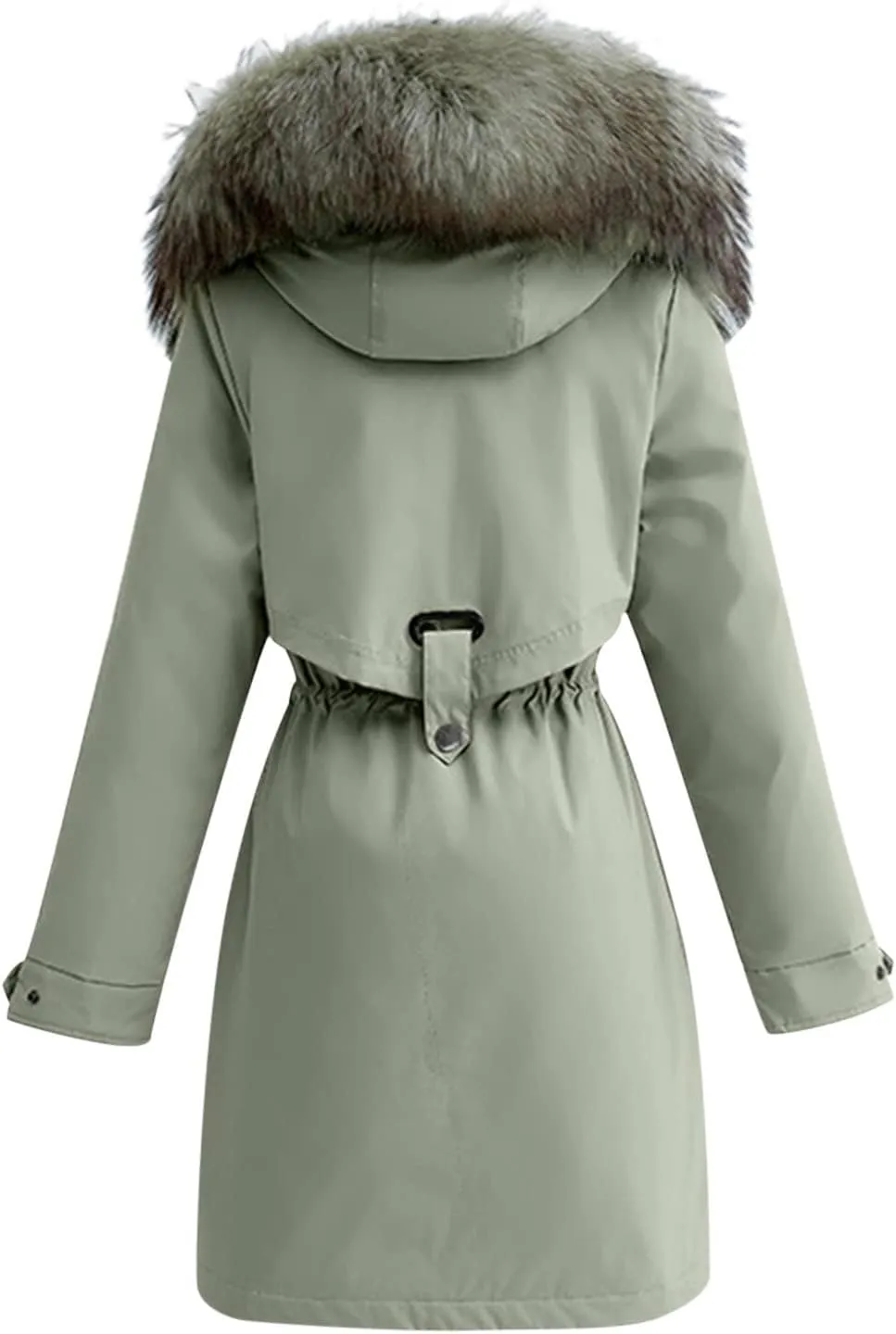 Womens Long Puffer Coat Packable Down Jacket Lightweight Parkas Jacket Maxi Zip Up Warm Hooded Quilted Coat