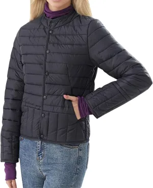 Womens Puffer Jacket Lightweight Quilted Jackets Pockets 2024 Winter Fleece Coat Warm Petite Plus Size Cotton Jacket