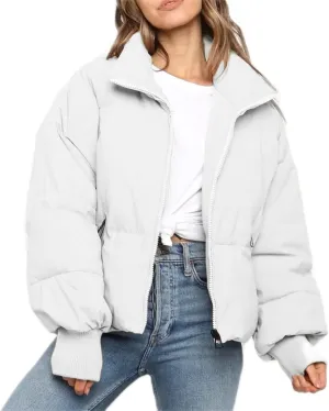Womens Sherpa Lined Plus Size Hooded Raincoat Solid Color Thickened Windproof Fleece Jacket Loose Fit Long Padded Coat