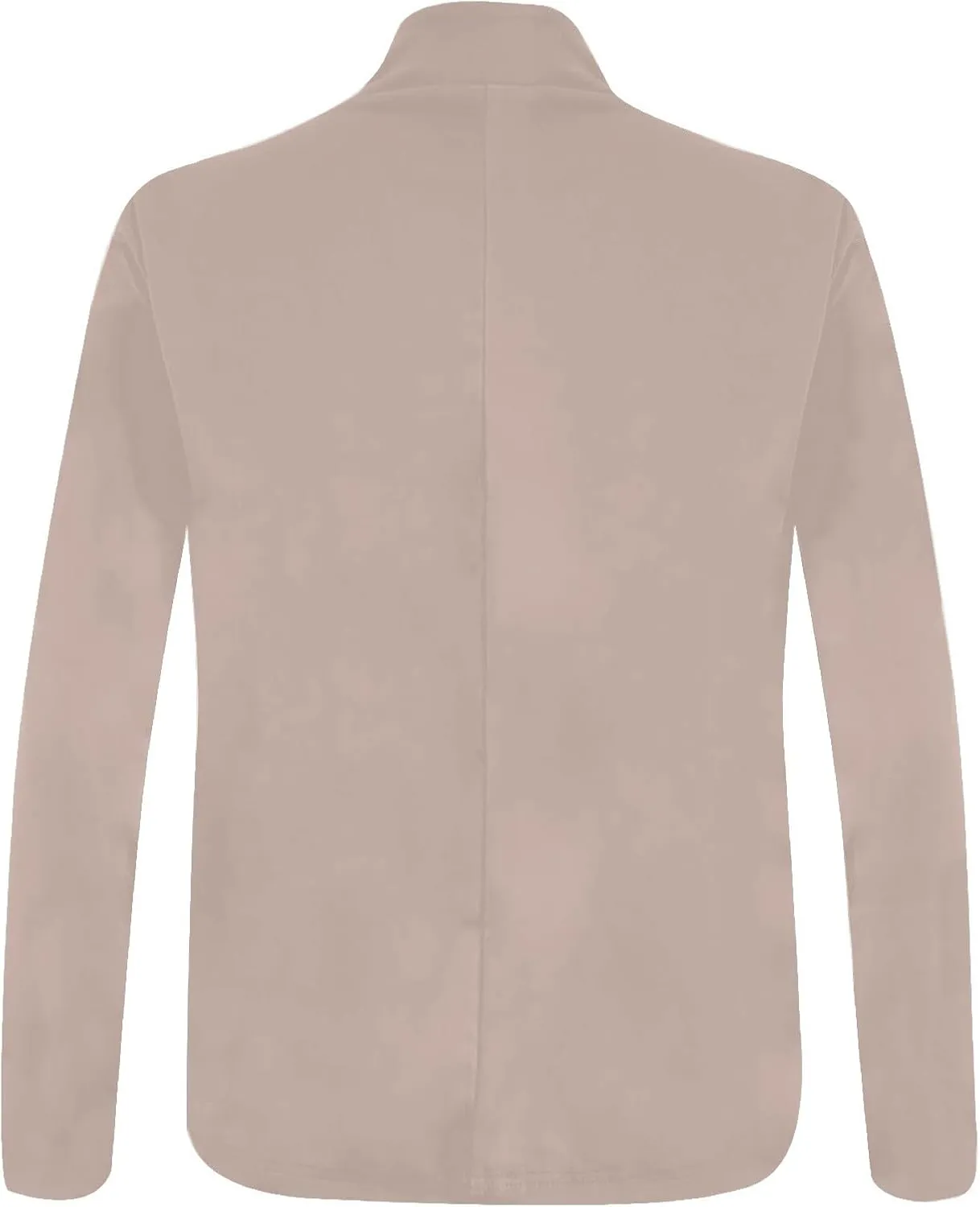 Women's Solid Color Fit Suit Jacket,Womens Trendy 2024 Fit Light Clothes,Shoulder Pad Without Collar Pocket Button