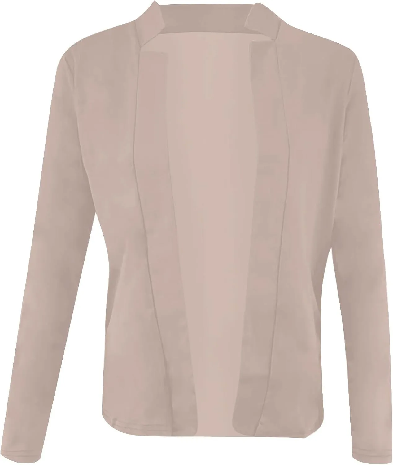 Women's Solid Color Fit Suit Jacket,Womens Trendy 2024 Fit Light Clothes,Shoulder Pad Without Collar Pocket Button