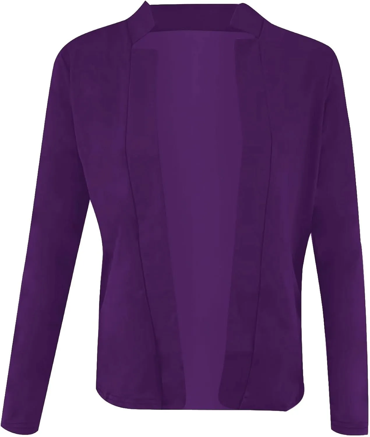 Women's Solid Color Fit Suit Jacket,Womens Trendy 2024 Fit Light Clothes,Shoulder Pad Without Collar Pocket Button