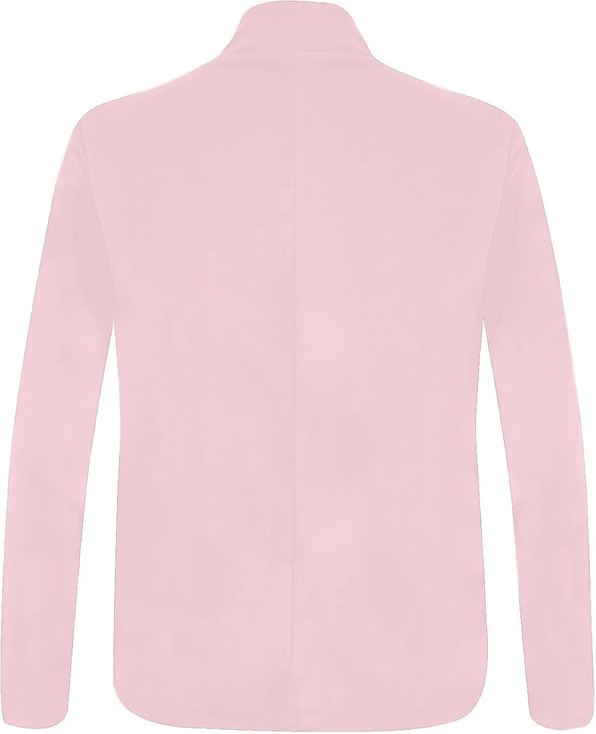 Women's Solid Color Fit Suit Jacket,Womens Trendy 2024 Fit Light Clothes,Shoulder Pad Without Collar Pocket Button