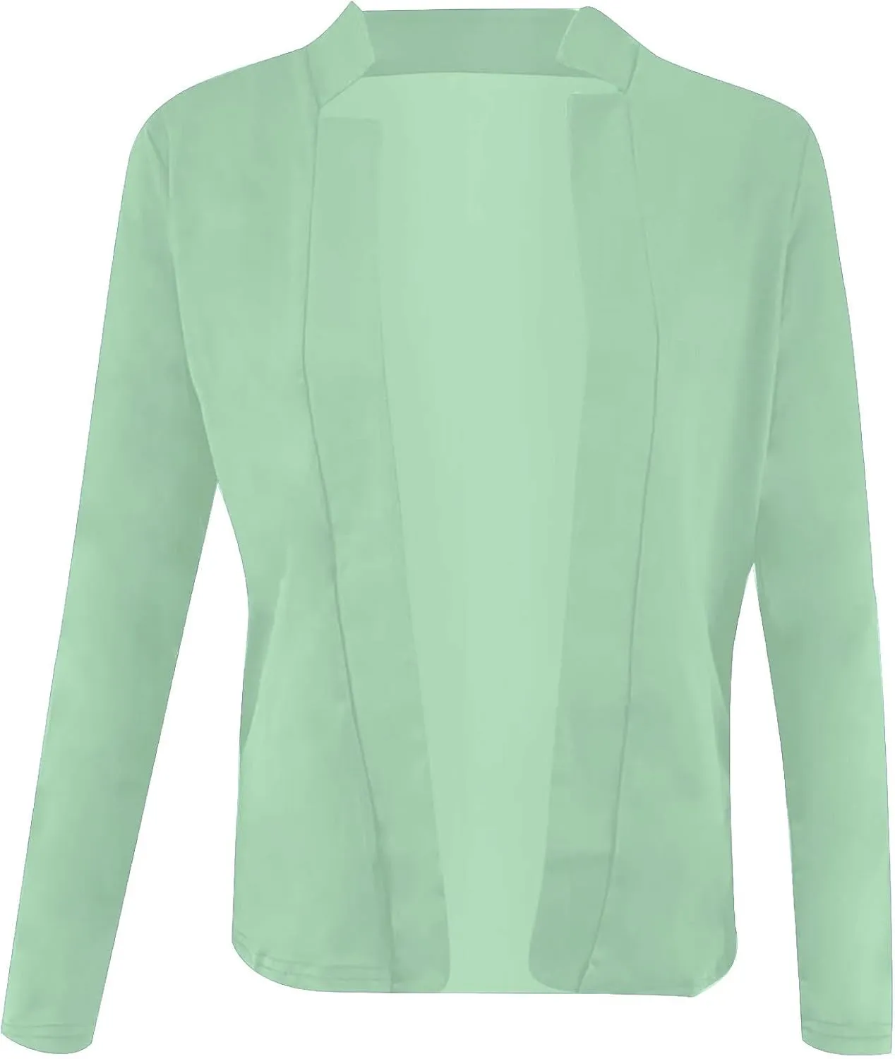 Women's Solid Color Fit Suit Jacket,Womens Trendy 2024 Fit Light Clothes,Shoulder Pad Without Collar Pocket Button