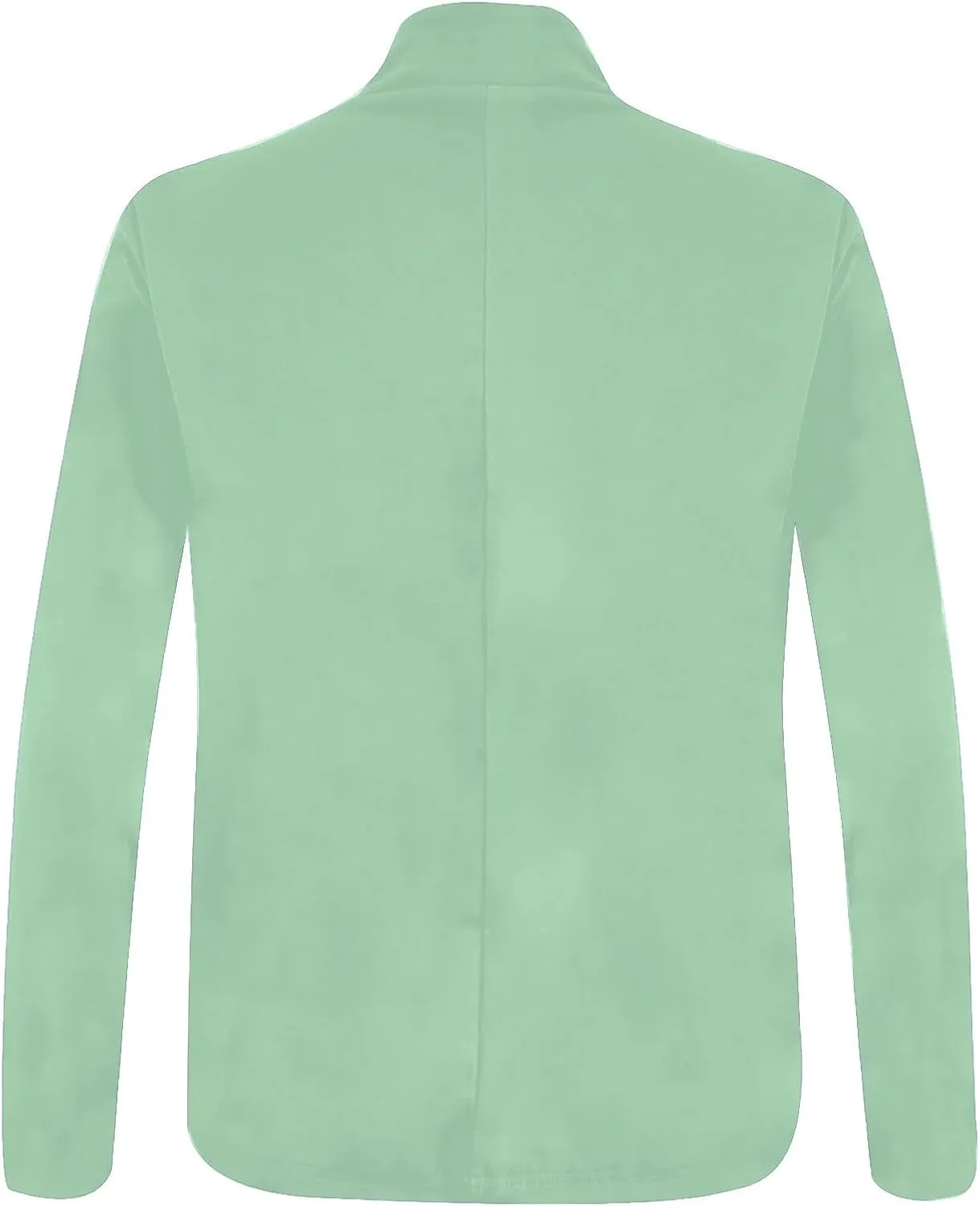 Women's Solid Color Fit Suit Jacket,Womens Trendy 2024 Fit Light Clothes,Shoulder Pad Without Collar Pocket Button