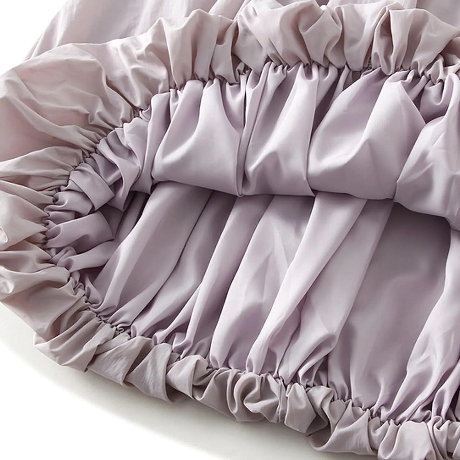 Women's Y2k Bubble Midi Skirt Elastic High Waist A Line Long Skirts Summer Casual Pleated Lantern Skirt with Pockets