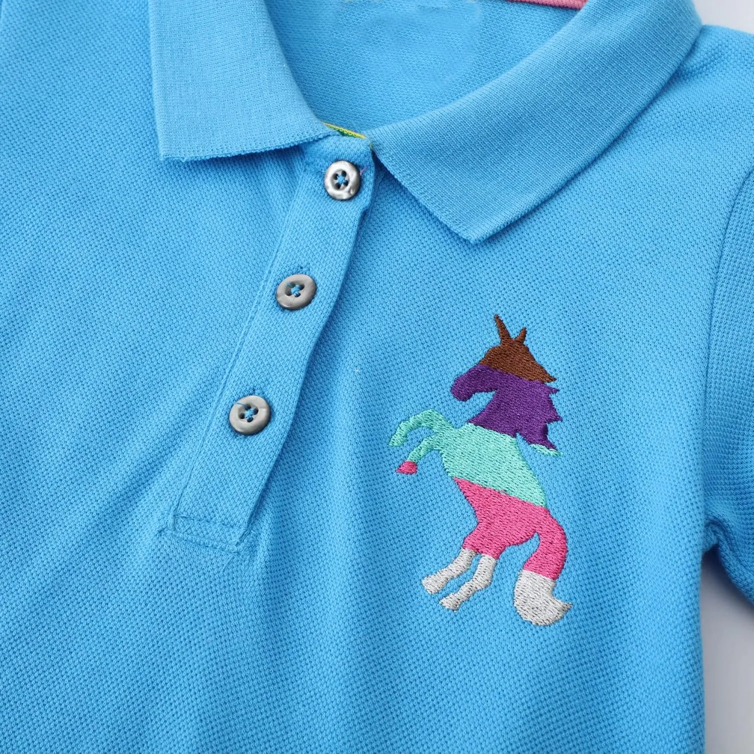 Youlebao Girls Cotton Long Sleeve Casual Cartoon Appliques Striped Jersey Dresses