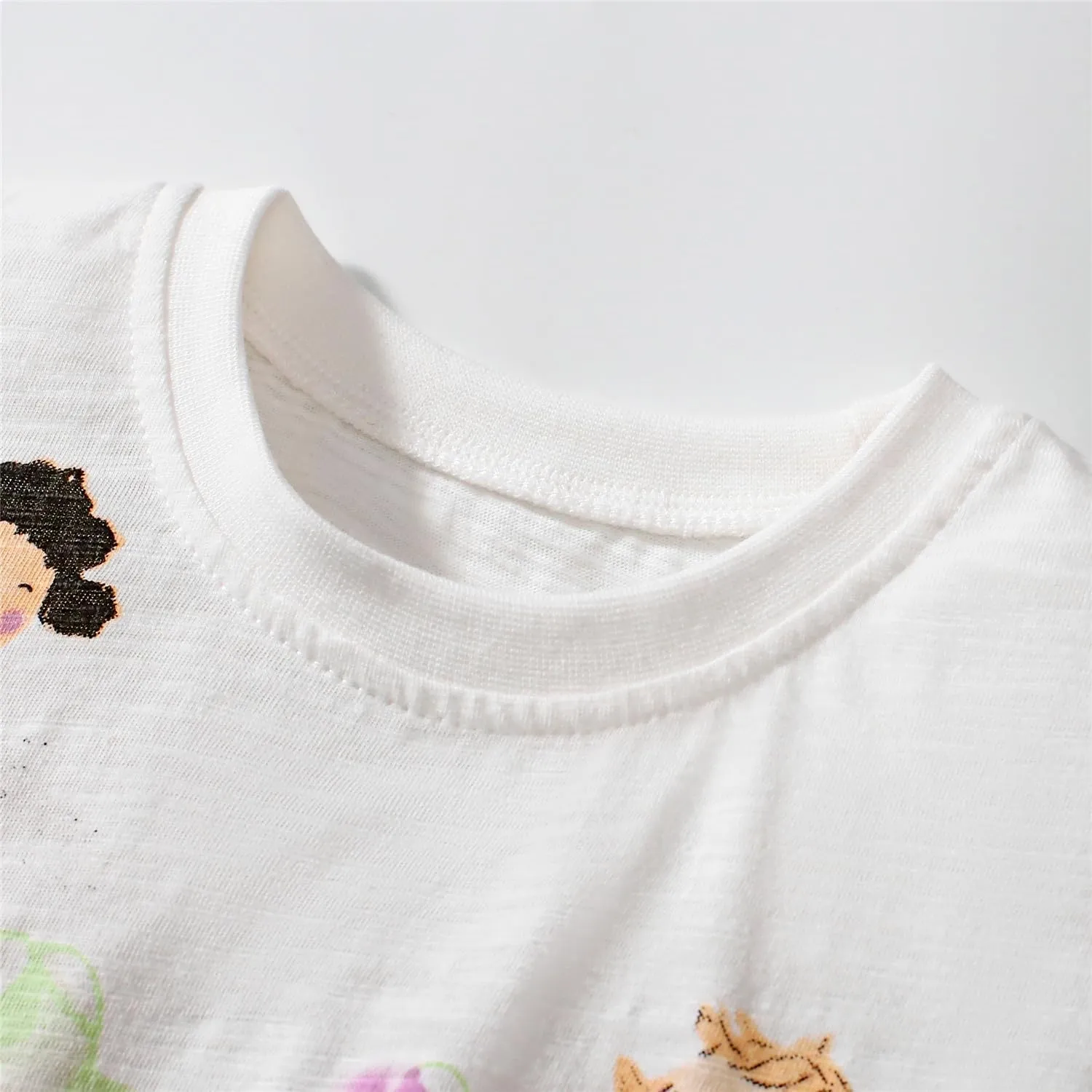 Youlebao Toddler Girl Clothes Cotton Casual Short Sleeve Jersey Dresses 2-7 Years