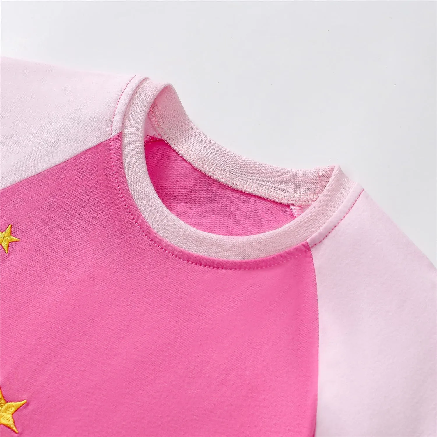Youlebao Toddler Girl Clothes Cotton Casual Short Sleeve Jersey Dresses 2-7 Years
