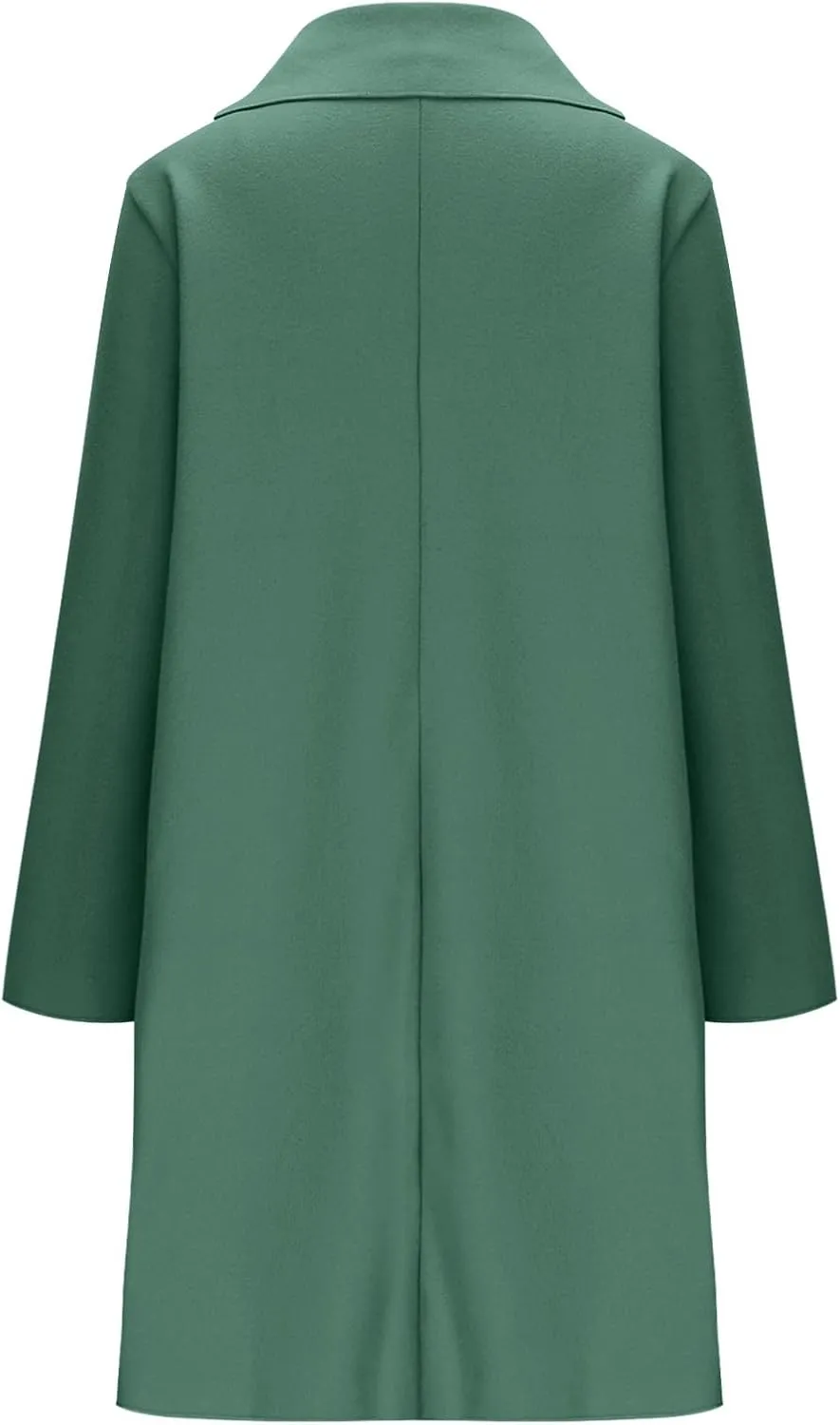 YRAETENM Womens Long Cardigan Sweaters Oversized Lapel Collar Wool Blend Jackets Casual Lightweight Mid Length Trench Coats